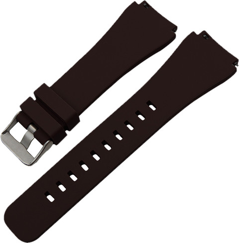 ACM WSM7A22BR1063F Watch Strap Silicone Belt 22mm for Fossil Q Grant Hybrid  Smartwatch Casual Classic Band Brown) Smart Watch Strap
