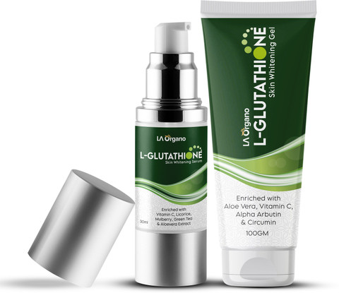 LA Organo L- Glutathione Gel & Serum for Skin Whitening, Brightening & Anti  Ageing, Enrich with Vitamin C Price in India - Buy LA Organo L- Glutathione  Gel & Serum for Skin
