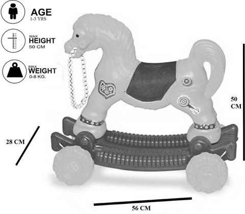 Perryn Homecenter Toys in Baby Horse Rider Rocker for Kids 1-3 Years  Best Birthday Gift for toddlers baby horse toy ride-on Baby horse tot  Baby