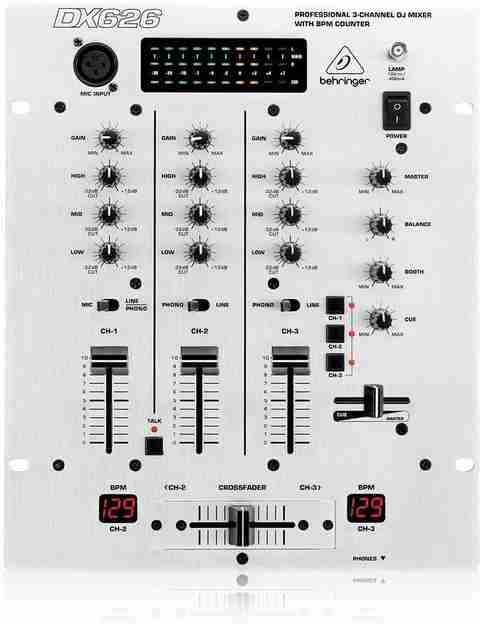 Behringer DX626 DJ Mixer (3 Channels) Digital Sound Mixer Price in