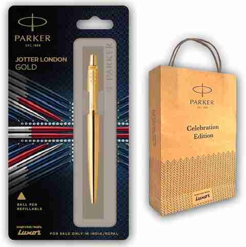 Buy Parker Jotter Standard Ball Pen With Gold Trim Online In India - Foto 10