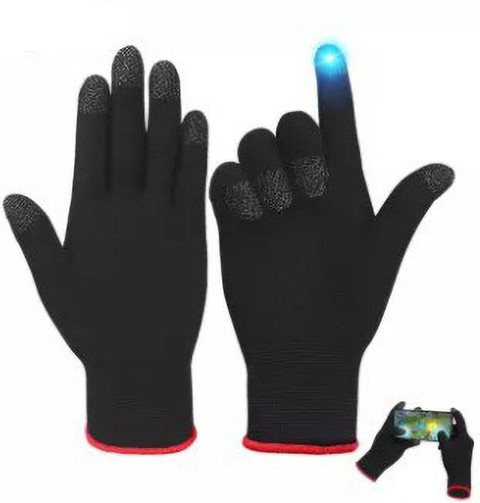 greyfab Black Full Hand Pubg Glove Anti-Sweat Sleeve Touchscreen