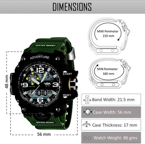 V2A Analog-Digital Watch For Men - Main Image