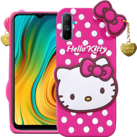 BOZTI Back Cover for Realme C3, Cute Hello Kitty Case BOZTI