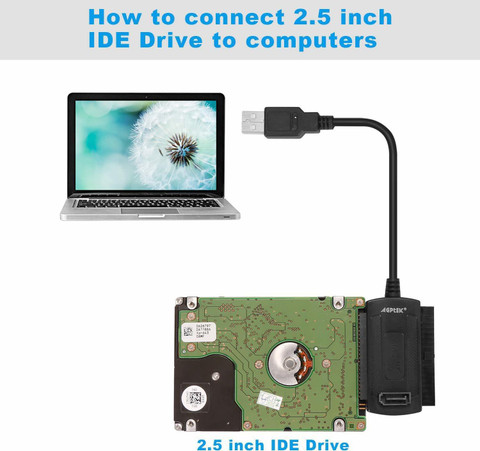 ULTRABYTES R-Drive USB To SATA IDE Cable, SATA/PATA/IDE
