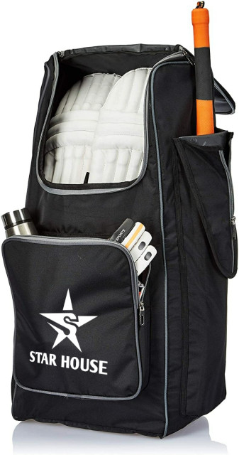 Star House Cricket Kit Bag With Soft Material And Smooth Zipper