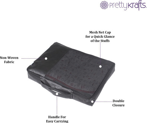 PrettyKrafts Bag Organizer Packing Cubes 4-Piece Set Black Price