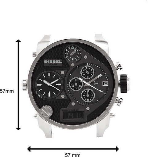 Steel Dz7221 Diesel Chronograph Analog Digital Dial Men's