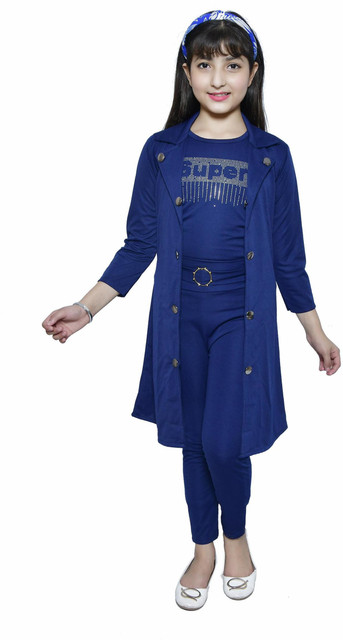 MYKUKI Girls Party(Festive) Coat Pant