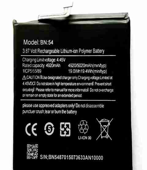 FULL CELL Mobile Battery For Xiaomi Poco M2 Redmi Note Redmi 10X 4G  /Redmi 10X 5G Redmi 10x pro 5G BN54