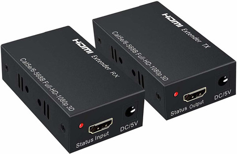 ULTRABYTES HDMI Extender 60m, 4k HDMI RX Receiver and TX