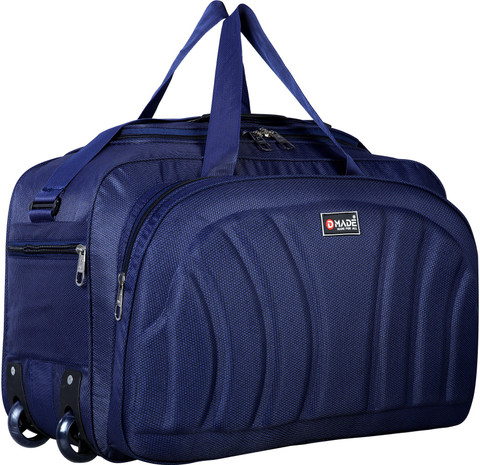 Dmade Waterproof Lightweight 60 L Luggage Travel Duffel Bag with Two Wheels  (Blue) Travel Duffel Bag Small Travel Bag 22 inches