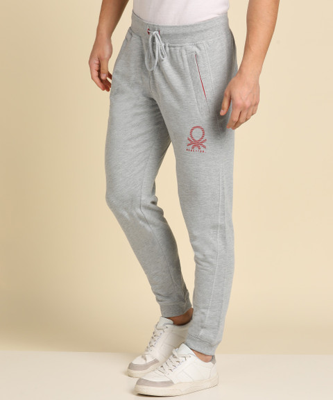 United Colors of Benetton Solid Men Grey Track Pants Buy United