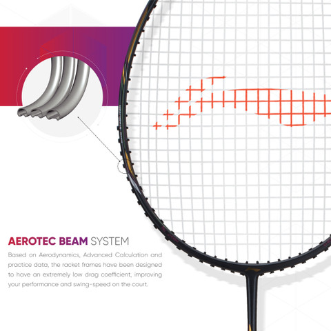 LI-NING AIR-FORCE 78 G2 Grey, Gold Strung Badminton Racquet