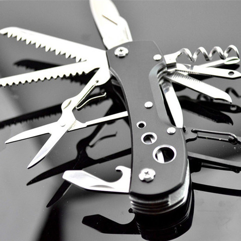 DiHAWK 14 in Multi Function Swiss Army Style Pocket Tool Kit for