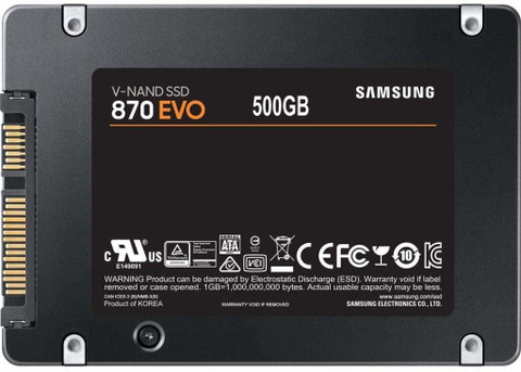 Samsung 870 Evo 500 GB Laptop, Desktop Black SATA III Internal