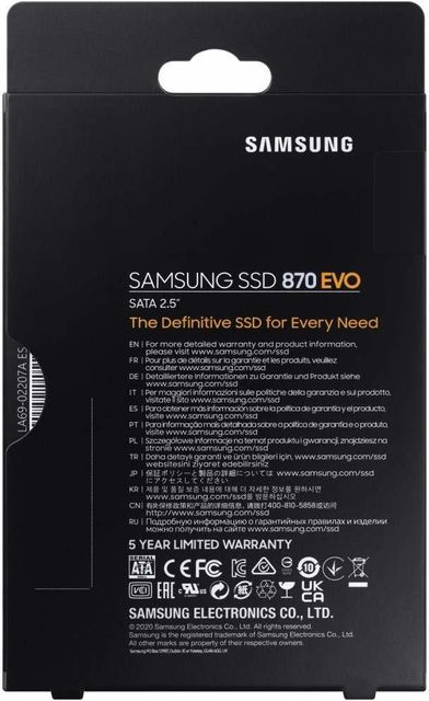 Samsung 870 Evo 500 GB Laptop, Desktop Black SATA III Internal