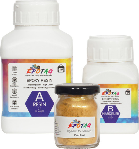 Epotag Epoxy Resin and Hardener Kit Crystal Clear for Jewelry DIY