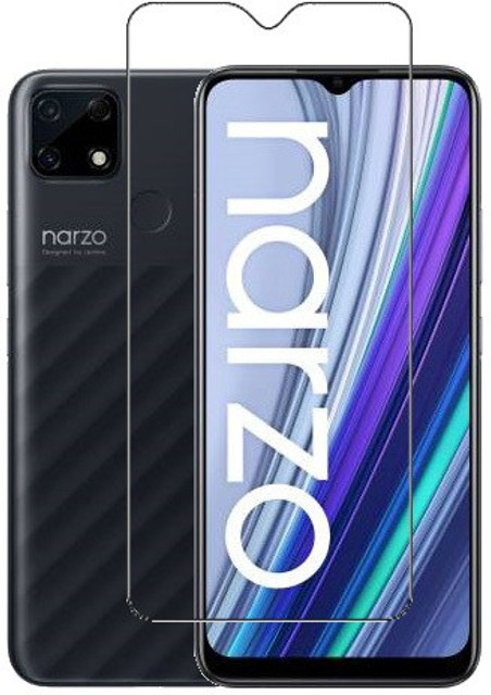 HOBBYTRONICS Tempered Glass Guard for Realme Narzo 30A