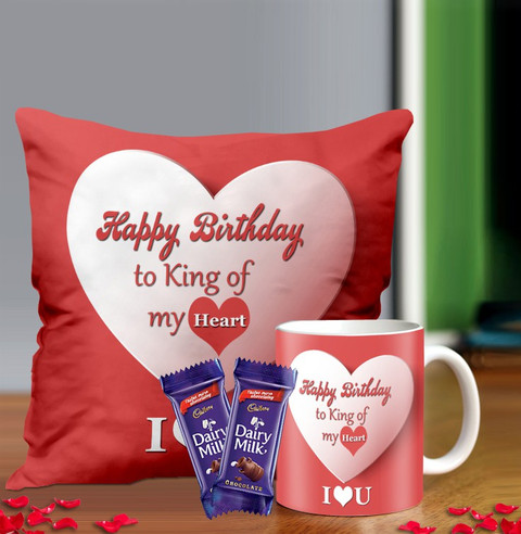 Husband Heart Pillow Gift Soft Stuffed Cushion Heart Design Fur