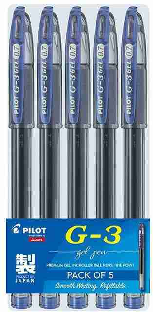 PILOT G3 Gel Ink (Pack of 5) 030153 Roller Ball Pen Buy PILOT G3