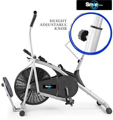 Smile Fitness Air Bike Fitness Exercise Cycle For Home Moving