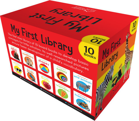 My First Library: Boxset of 10 Board Books for Kids By Miss