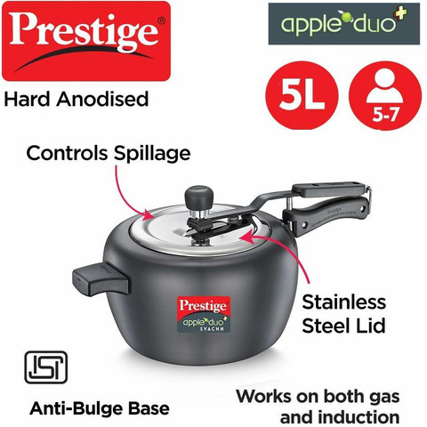 Prestige L Inner Lid Induction Bottom Pressure Cooker