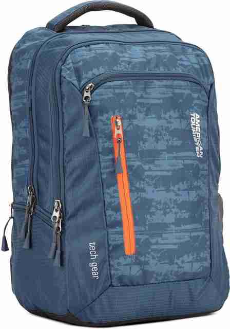 american tourister unisex blue graphic amt tech gear laptop backpack AMERICAN TOURISTER Gear 21 L Laptop Backpack Blue - Price in India