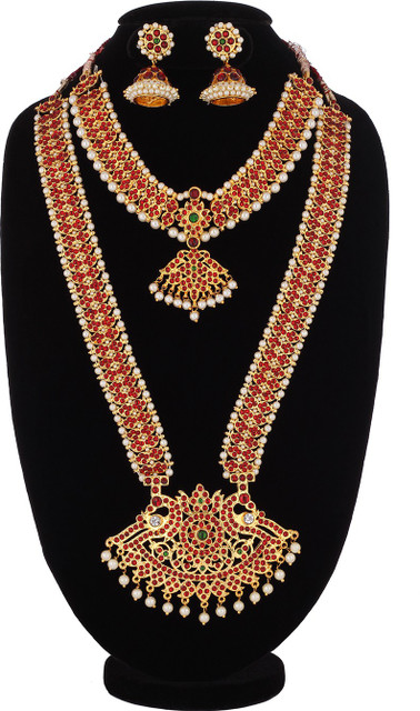 Bharatanatyam Kuchipudi Classical Dance Jewelry Set Ornaments Of