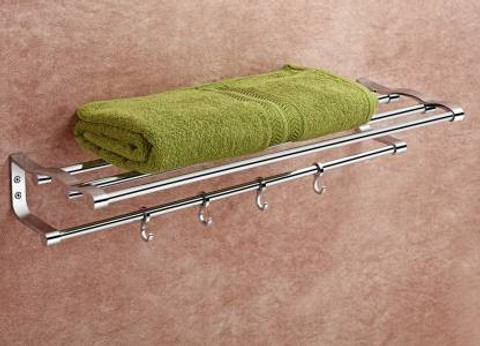 iSTAR 24 INCH Stainless Steel Towel Rack Cum Towel Bar Bathroom