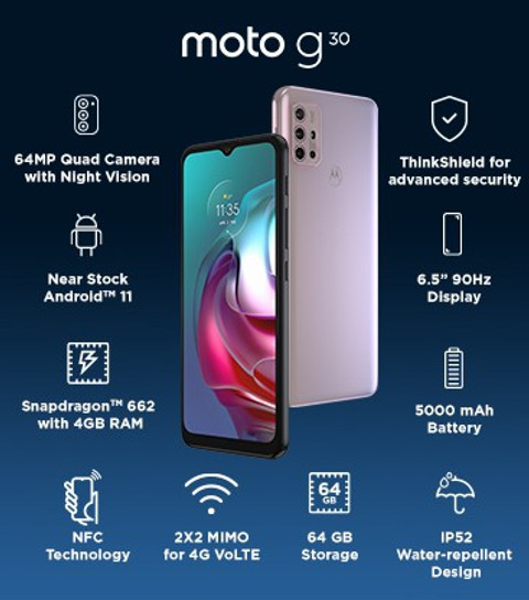 MOTOROLA G30 (64 GB Storage, 4 GB RAM) Online at Best Price On