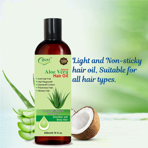 QUAT "Radiant Roots: Aloe Vera Hair Oil for Strength and Shine" Hair Oil -  Price in India, Buy QUAT "Radiant Roots: Aloe Vera Hair Oil for Strength  and Shine" Hair Oil Online