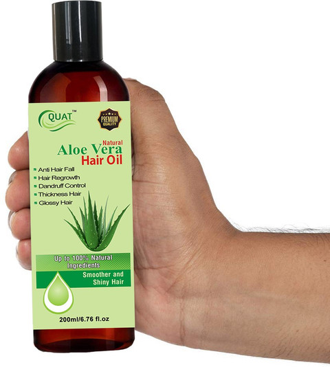 QUAT Aloe Vera Hair Oil for Strong, Soft, Frizz-free Hair Oil - Price in  India, Buy QUAT Aloe Vera Hair Oil for Strong, Soft, Frizz-free Hair Oil  Online In India, Reviews, Ratings