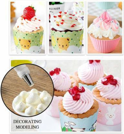 MAFAHH Piping Bags for Cake Decoration, Disposable Icing Bag for Cake Cream  Frosting/Decorating, 26 x 17 cm (Pack of 100) Disposable Piping Bag