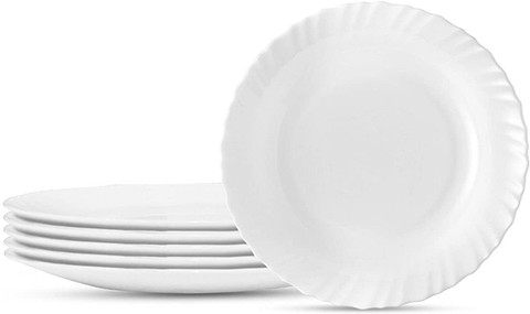 LUMINARC Pack of Opalware white Dinner plate 11