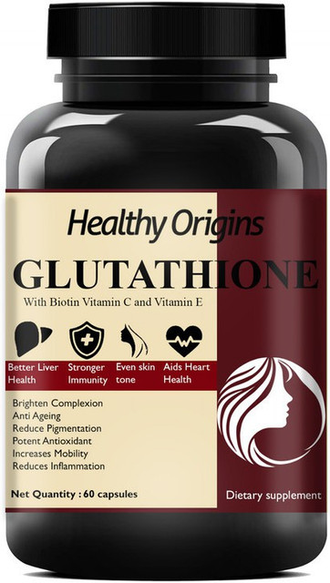 Healthy Origins L Glutathione Skin Whitening glow Supplement for Men &  Women Premium Price in India