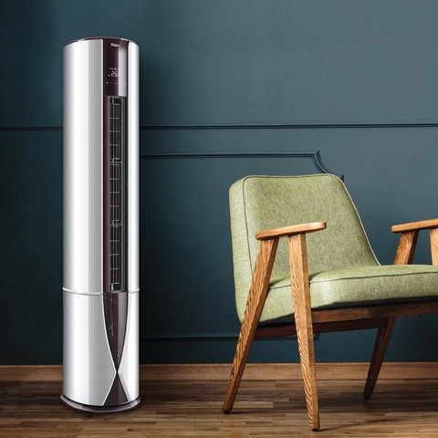 Haier Ton Star Hot and Cold Tower Inverter AC with Wi-fi Connect  Silver