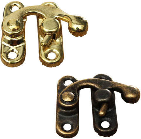 DIY Crafts Small Antique Metal Lock Decorative Hasps Hook Gift