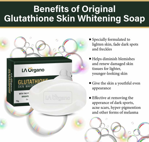 la organo glutathione skin whitening cream LA Organo L- Glutathione Gel & Soap Combo for Skin Whitening, Brightening &  Anti Ageing, Enrich with Vitamin C Price in India