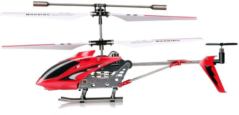 Toy House Metal Helicopter Channel Infrared Remote Control with Gyroscope  n LED Lights for Indoor