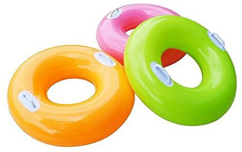 Galactic Inflatable Pool Swimming Ring Tube with Handles 30-inch