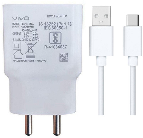 ZubyDuby Wall Charger Accessory Combo for Vivo Y33T,Y21T,Y53S,Y51A