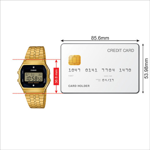 CASIO A159WGED-1DF Vintage ( A159WGED-1DF ) Digital Watch - For