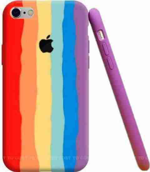 Creativo Back Cover for APPLE iPHONE Back Cover for Rainbow Colour Design  Hard Back Case