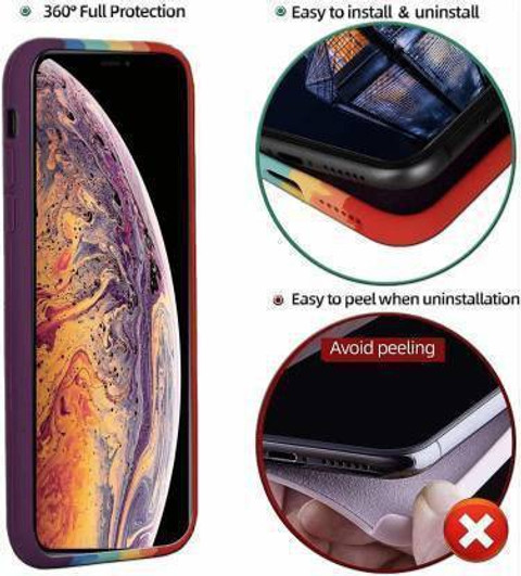 Creativo Back Cover for APPLE iPHONE Back Cover for Rainbow