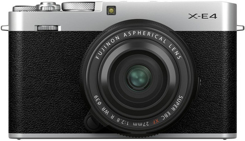 FUJIFILM X Series X-E4 Mirrorless Camera Body with XF 27 mm F2.8 R