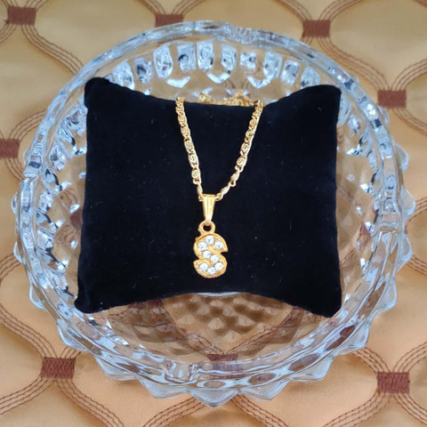 Sullery Crystal Alphabet Initial Letter S Locket Gift For Lover