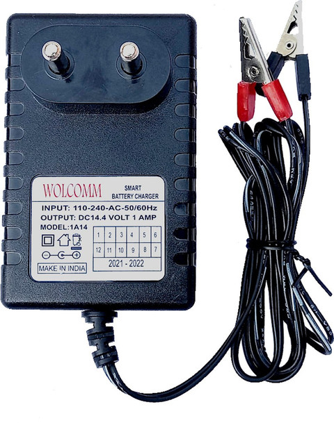 wolcomm 12 volt smart ups battery charger auto cut off