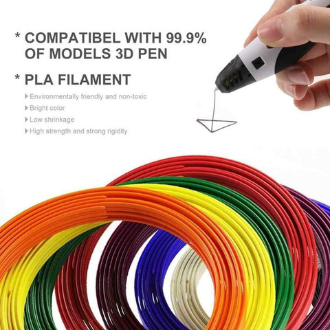 Sunlu 3D Pen 10M PLA Filament Refills PLA 3D (Set of 20) Printer  Filament